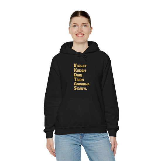 Fourth Wing Names Hoodie - Fandom-Made