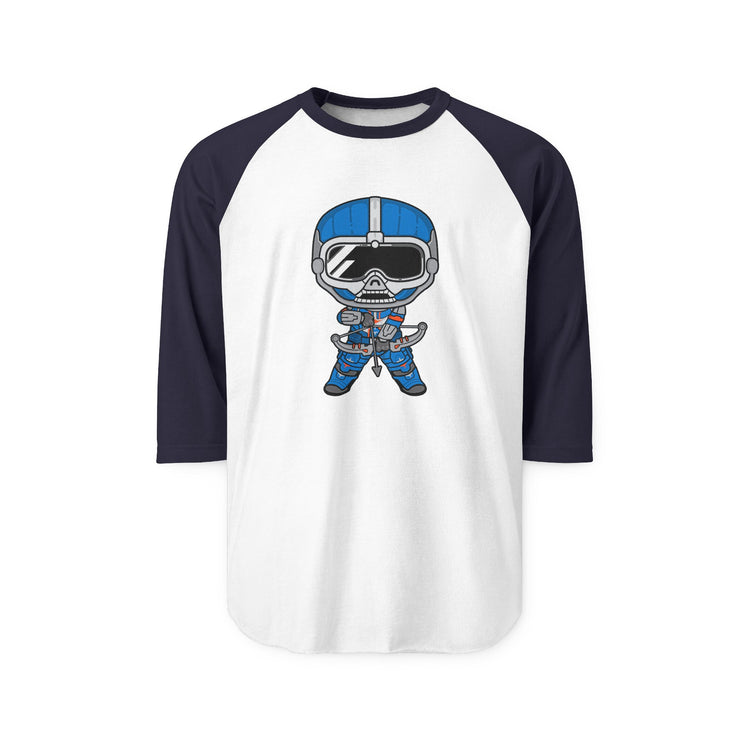 Taskmaster 3/4 Raglan Shirt - Fandom-Made