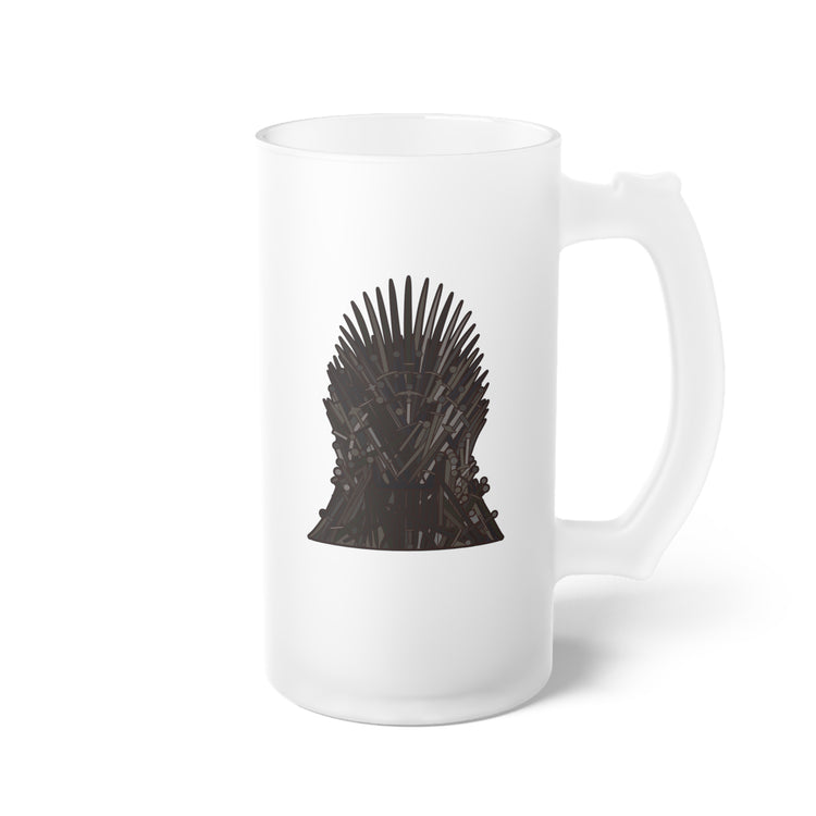 The Iron Throne Frosted Glass Beer Mug - Fandom-Made