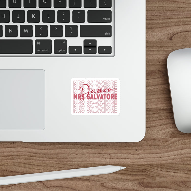 Mrs. Damon Salvatore Die-Cut Sticker