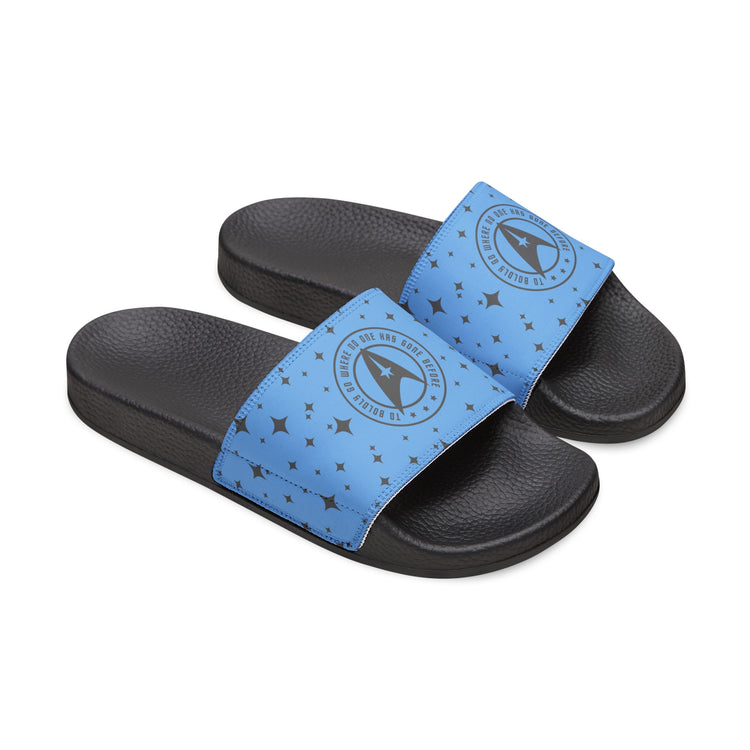 To Boldly Go Men's Slides - Fandom-Made