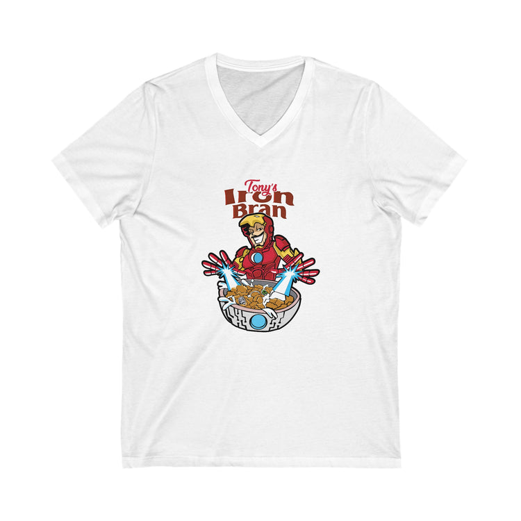 Tony's Iron Bran V-Neck Tee - Fandom-Made
