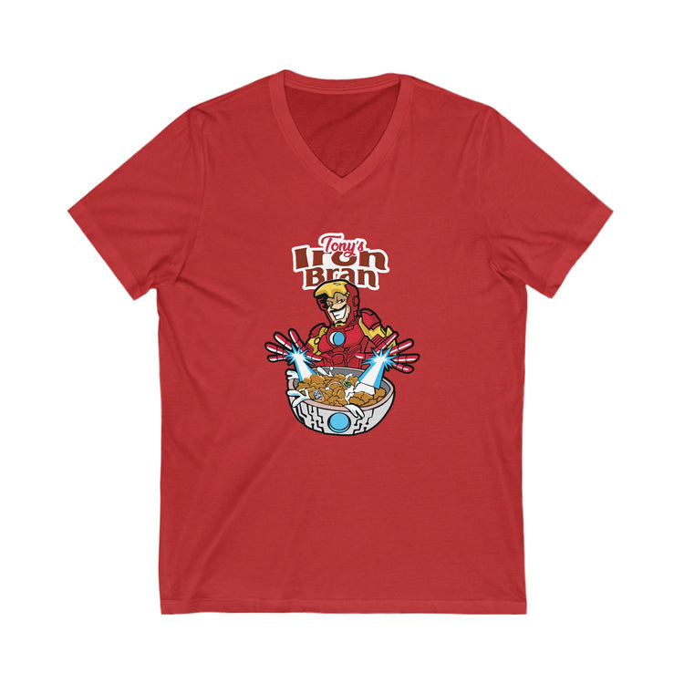 Tony's Iron Bran V-Neck Tee - Fandom-Made