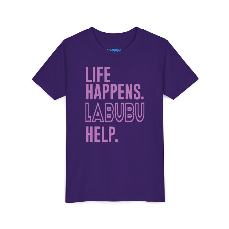 Life Happens Labubu Help Youth Tee - Fandom-Made