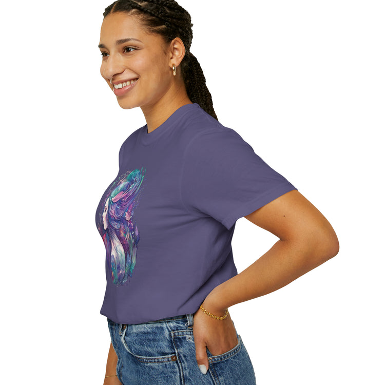 Mermaid Watercolor Unisex Garment-Dyed T-shirt - Fandom-Made