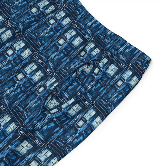 Tardis All-Over Print Men's Board Shorts - Fandom-Made