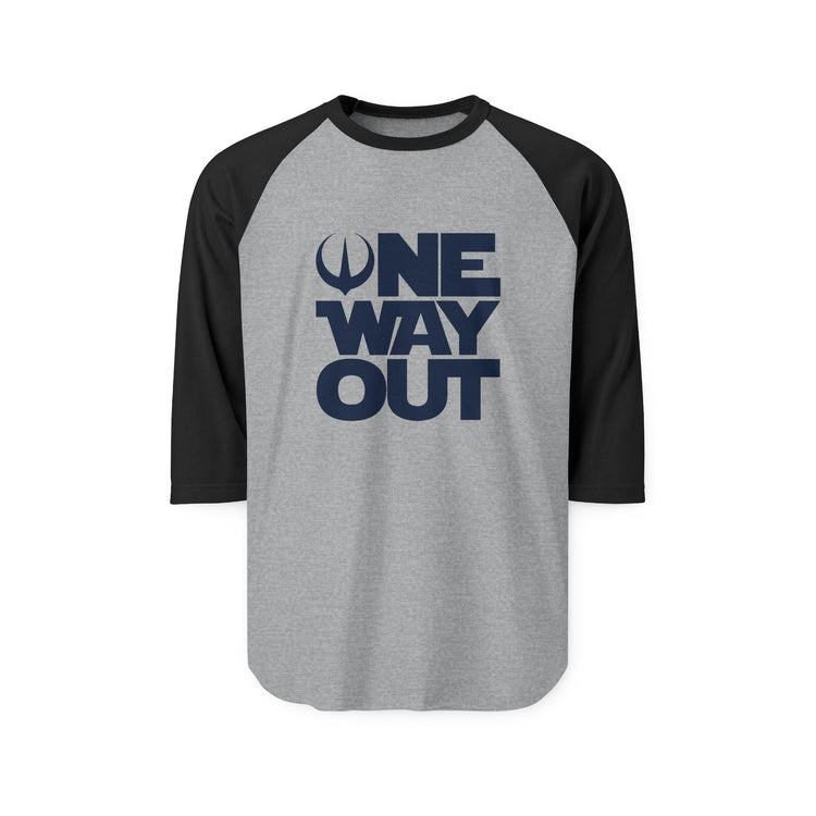 One Way Out 3/4 Raglan Shirt - Fandom-Made