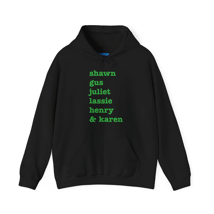 Psych Names Hoodie - Fandom-Made
