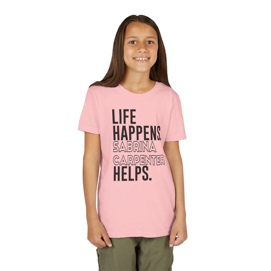 Life Happens Sabrina Carpenter Helps Youth Tee - Fandom-Made