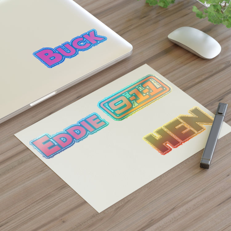 9-1-1 Names Sticker Sheet - Fandom-Made