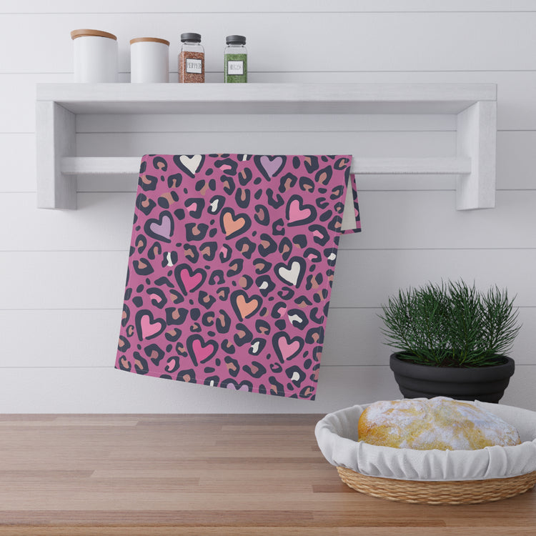 Leopard Love Kitchen Towel - Fandom-Made
