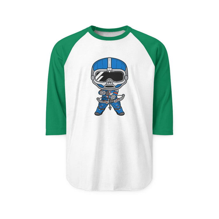 Taskmaster 3/4 Raglan Shirt - Fandom-Made