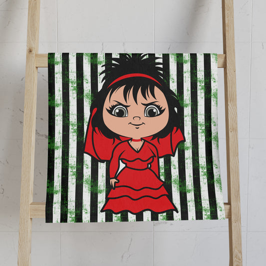 Lydia Deetz All-Over Print Hand Towel - Fandom-Made