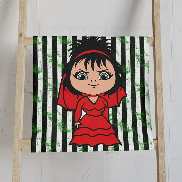 Lydia Deetz All-Over Print Hand Towel - Fandom-Made