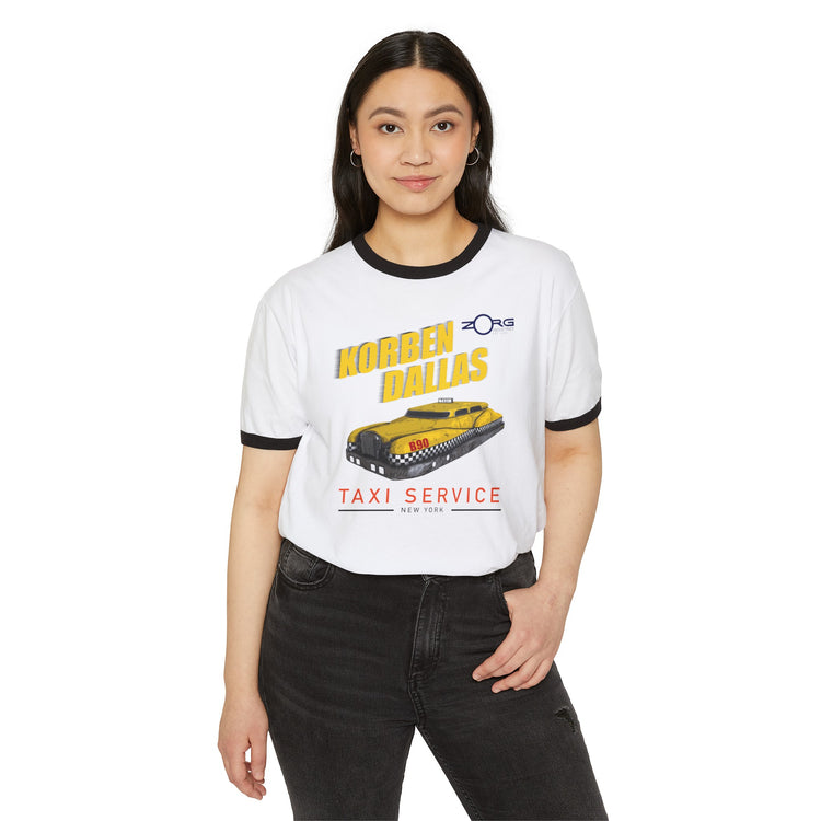 Korben Dallas Taxi Service Ringer T-Shirt - Fandom-Made