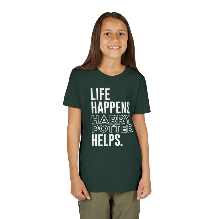 Life Happens Harry Potter Helps Youth Tee - Fandom-Made