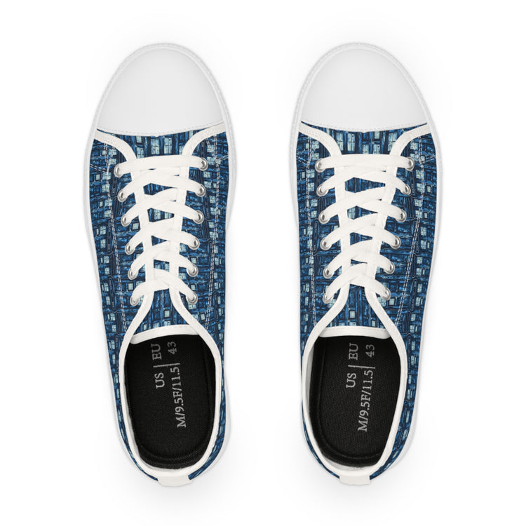 Tardis All-Over Print Men's Sneakers - Fandom-Made