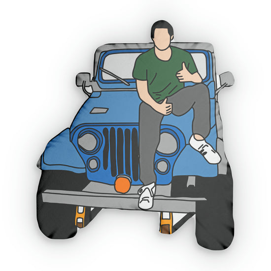Stiles Stilinski And Jeep Shaped Pillows - Fandom-Made