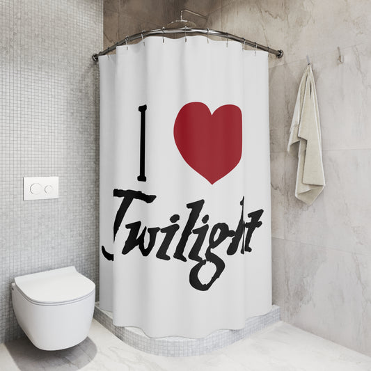 I Love Twilight Shower Curtain - Fandom-Made