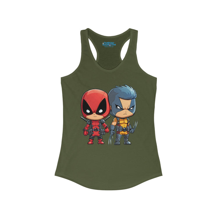 Cute Chimichangas Racerback Tank - Fandom-Made