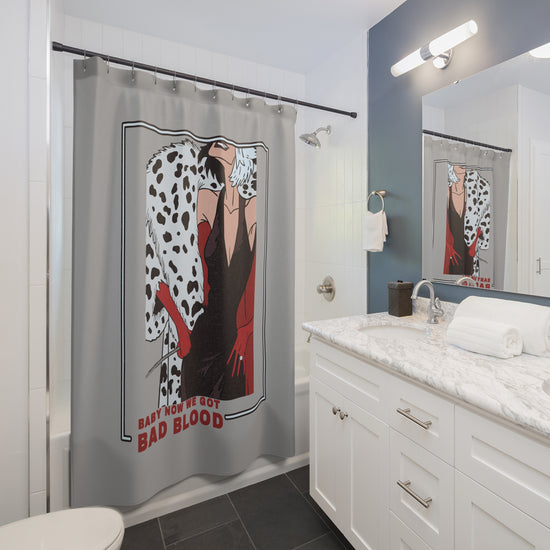 Bad Blood Shower Curtain - Fandom-Made