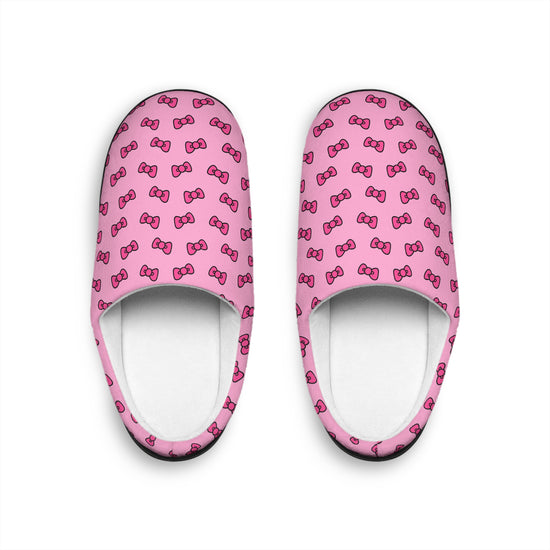 Kitty Bows Women's Slippers - Fandom-Made
