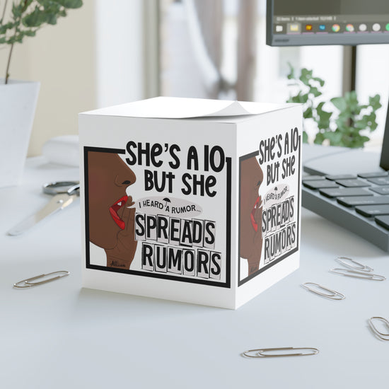 She's a 10 But... Note Cube - Fandom-Made
