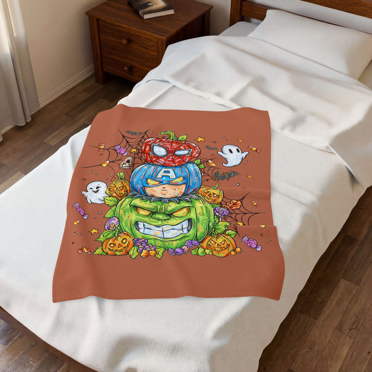 Super Halloween Velveteen Plush Blanket