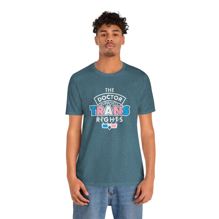 The Doctor Supports Trans Rights T-Shirt - Fandom-Made