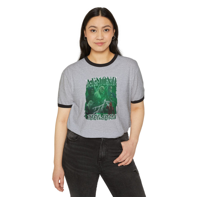 Aemond Targaryen Ringer T-Shirt - Fandom-Made
