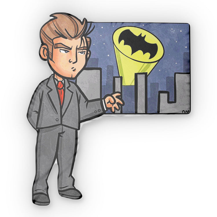 Bruce Wayne-Shaped Pillow - Fandom-Made