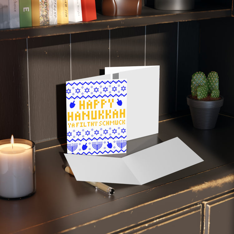 Hanukkah Ugly Sweater Greeting Cards - Fandom-Made
