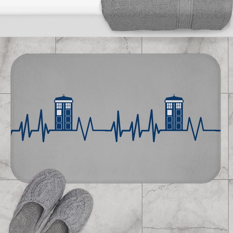 My Heart Beats For The Doctor Bath Mat - Fandom-Made