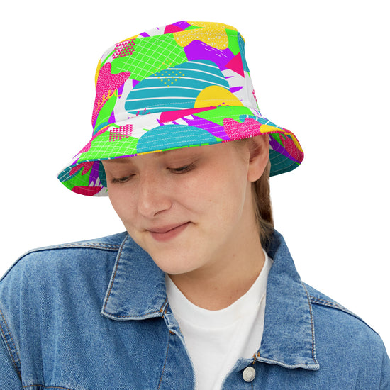 I Love The 80s All-Over Print Bucket Hat - Fandom-Made