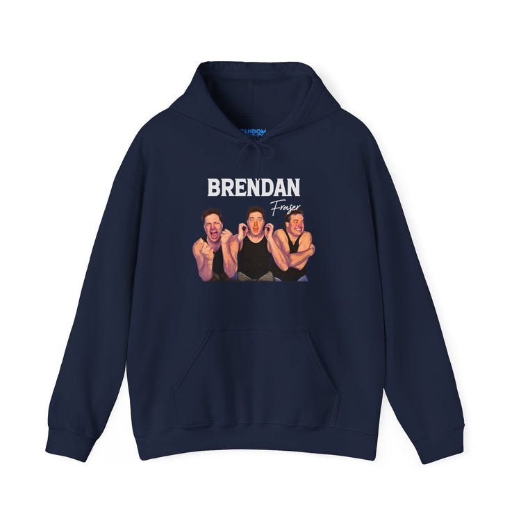 Faces of Brendan Fraser Hoodie - Fandom-Made