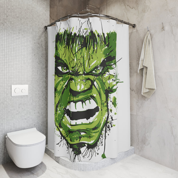 Hulk Face Shower Curtain
