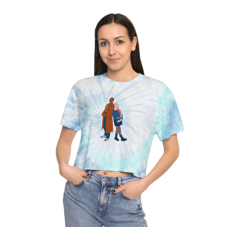 The Fifteenth Doctor And Ruby Sunday Tie-Dye Crop Tee - Fandom-Made