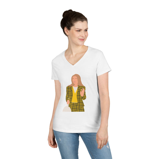 Cher Horowitz V-Neck Tee - Fandom-Made