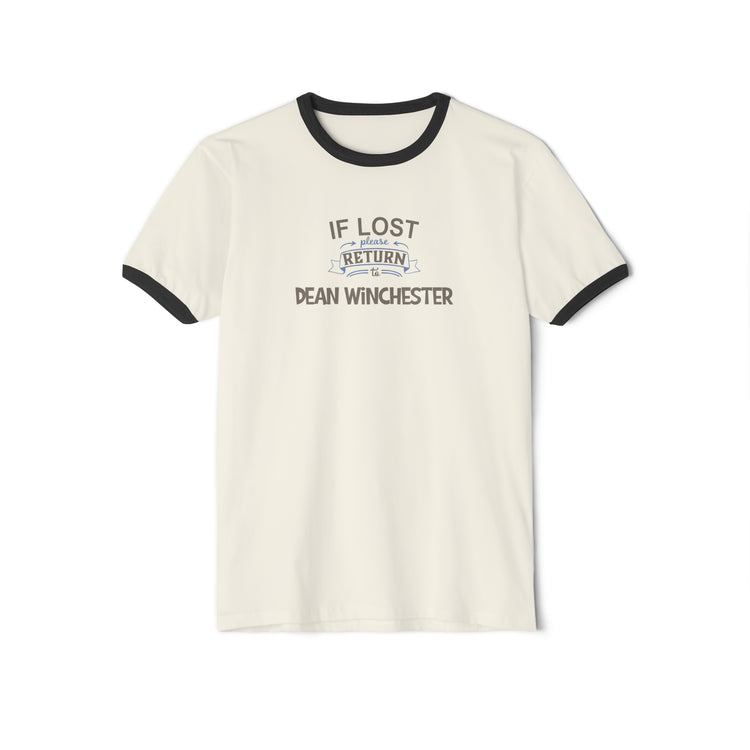 If Lost Return To Dean Winchester Ringer T-Shirt - Fandom-Made