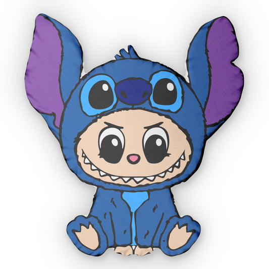 Bubu Stitch-Shaped Pillow - Fandom-Made
