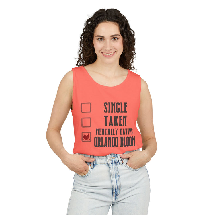 Mentally Dating Orlando Bloom Tank Top - Fandom-Made