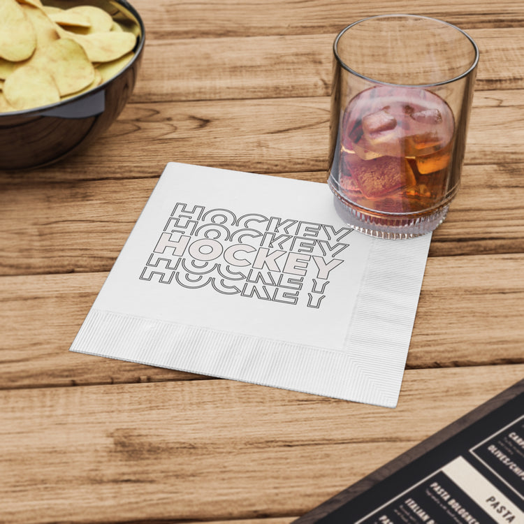 Hockey Hockey Hockey Napkins - Fandom-Made