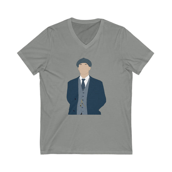 Thomas Shelby V-Neck Tee - Fandom-Made