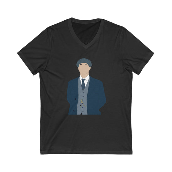 Thomas Shelby V-Neck Tee - Fandom-Made