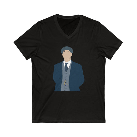 Thomas Shelby V-Neck Tee - Fandom-Made