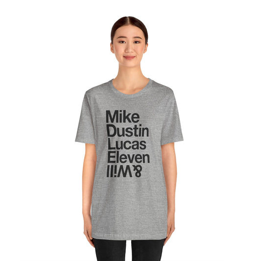 Stranger Names Unisex T-Shirt - Fandom-Made