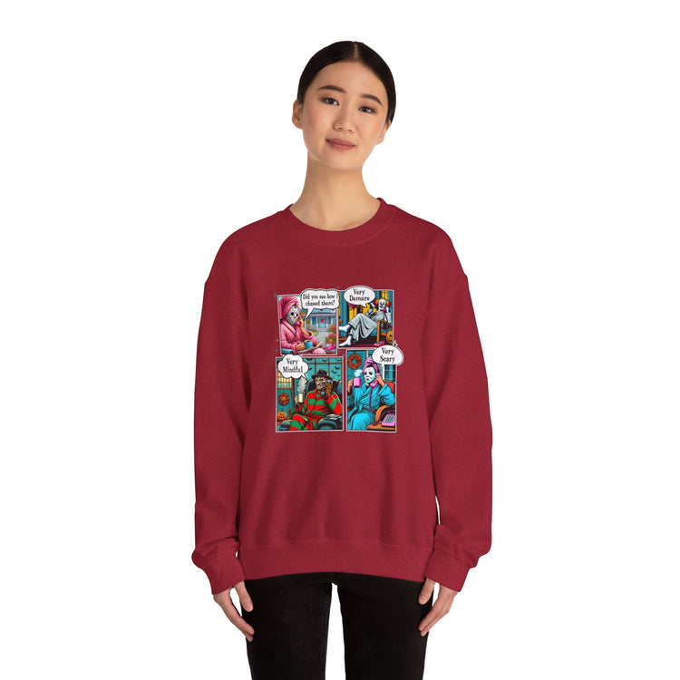 Very Demure Very Mindful Very Scary Sweatshirt - Fandom-Made