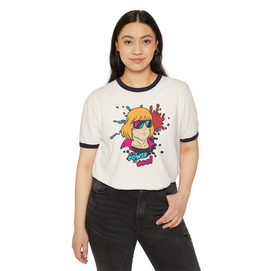 By The Power Of Cool Ringer T-Shirt - Fandom-Made