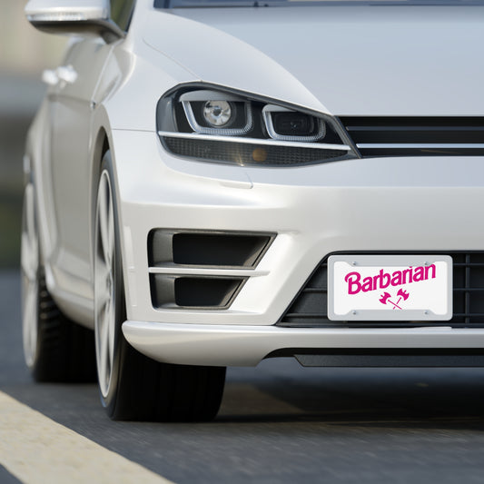 Barbarian Vanity Plate - Fandom-Made