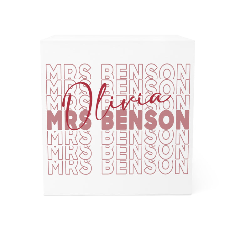 Mrs. Olivia Benson Note Cube